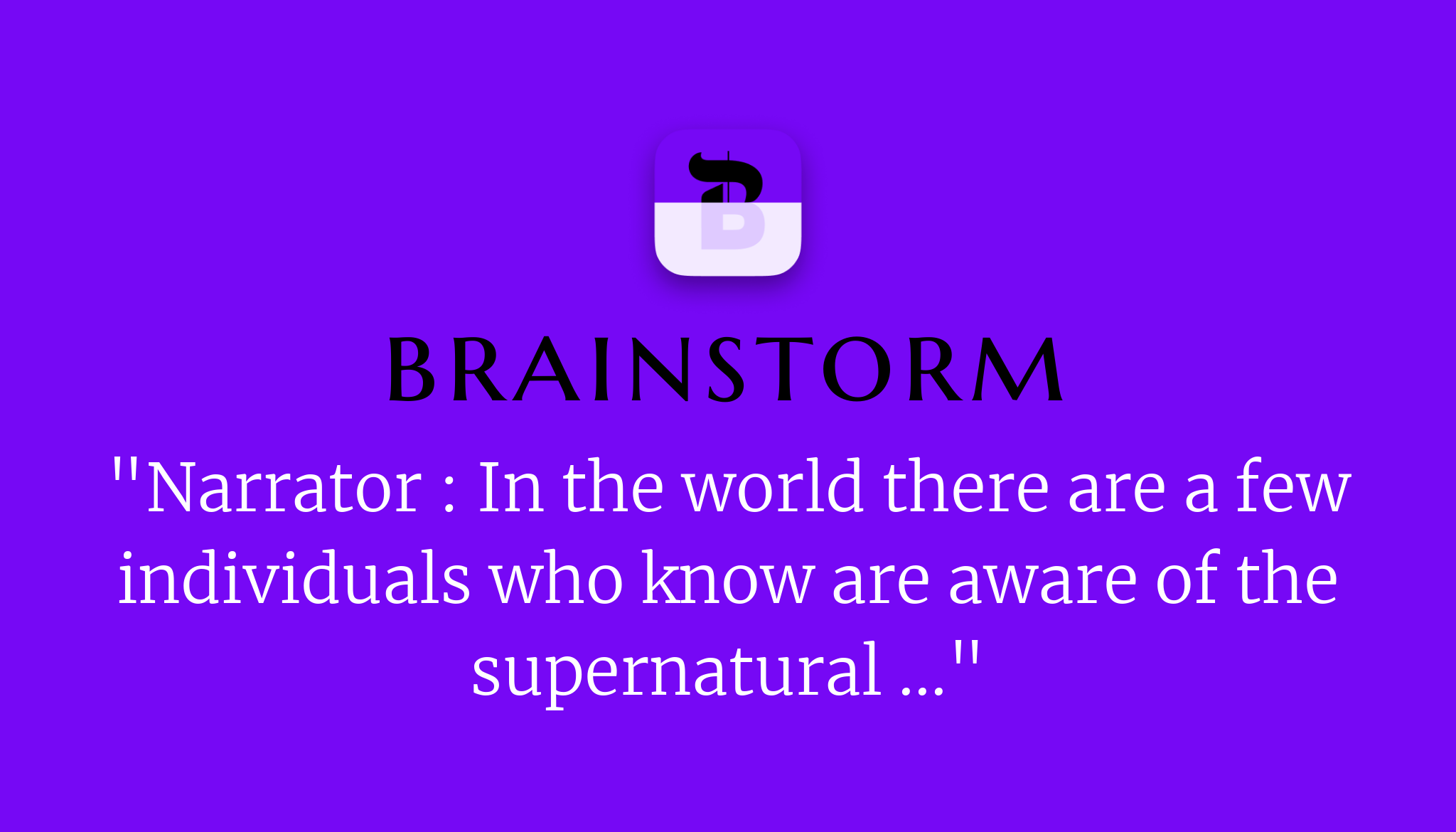 Brainstorm